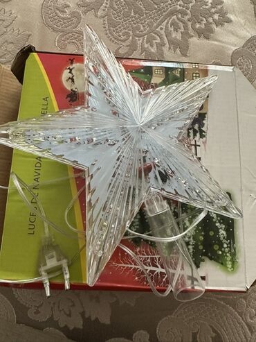 saxta baba sekili: LED işıqlı Yeni il ağacı ucu – ulduz - 5 uclu şəffaf plastik ulduz lalafo.az -da saxta baba sekili: LED işıqlı Yeni il ağacı ucu – ulduz - 5 uclu şəffaf plastik ulduz