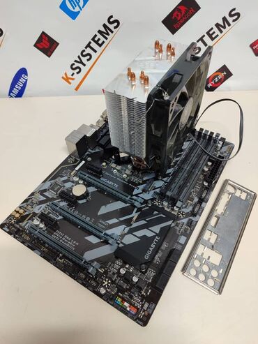 комп игровой: Материнская плата, Б/у, Gigabyte, LGA1151 v2, ATX, Для ПК
