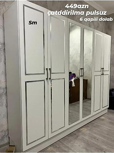 Dolablar: *6 Qapılı Dolab* – Sifarişlə Hazırlanır Ölçü: 240 × 47 × 200 Rəng — 3