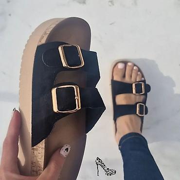 salonke u boji: Ženske sandale sa platformom i dva kaiša, idealne za letnje dane — 1