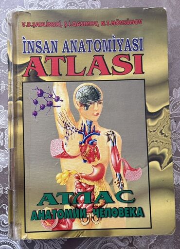 İnsan Anatomiyası Atlası Атлас анатомии человека Həm rusca, həm