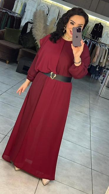 Вечерние платья: Вечернее платье, Длинная модель, Шифон, С рукавами — 7