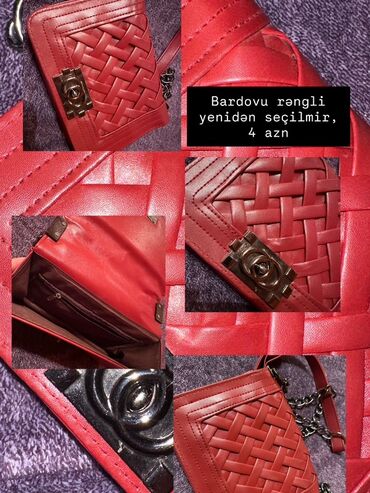 ЛуАЗ: Bardovı rəngli çiyin çantası - Material: süni dəri, ön hissədə hörgü