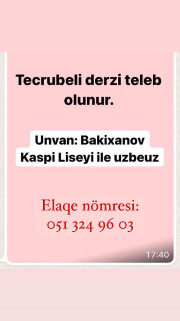 stomatoloji klinikalarda vakansiyalar v Azərbaycan | TIBBI AVADANLIQ: Tikiş