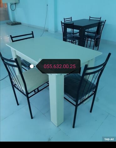 Sifarişlə masa və oturacaq dəstləri: Stol stul desti. Stullar. Modellərə görə qiymət deyişir kupkanin — 30