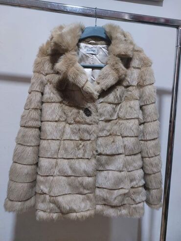 bunde eko krzno: 3XL (EU 46), 4XL (EU 48), With lining, Faux fur, color - Beige