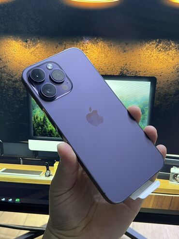 айфон 14 про купить бишкек: IPhone 14 Pro Max, Б/у, 128 ГБ, Deep Purple, Коробка, 88 %