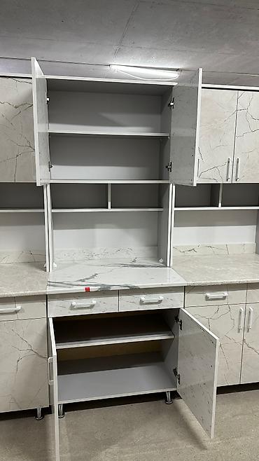 silver kitchen: Кухонный гарнитур, Новый, цвет - Бежевый, ДСП, Бесплатная доставка — 5