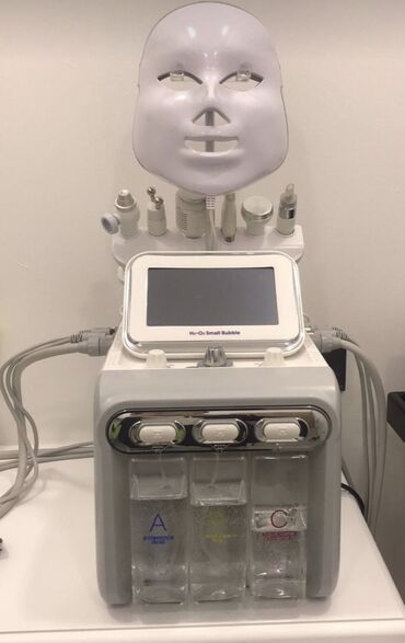 elektroforez aparati: 7 başlıqlı hydrafacial cistka aparatı