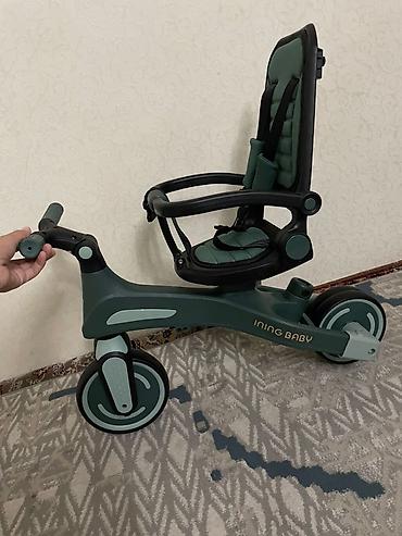дедские одежды: Новый детский трёхколёсный велосипед-каталка INING BABY с родительской — 3