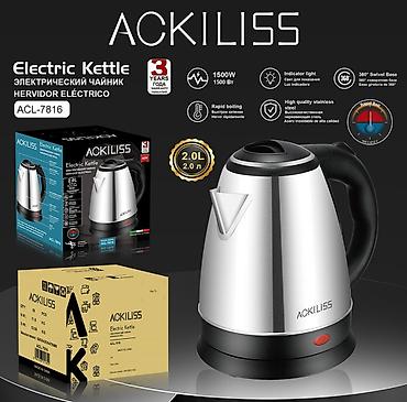 №: 4526 Məhsulun adı: Elektrik Çaydan Ackiliss ACL-7816, 2.0L, 1500W lalafo.az -da №: 4526 Məhsulun adı: Elektrik Çaydan Ackiliss ACL-7816, 2.0L, 1500W