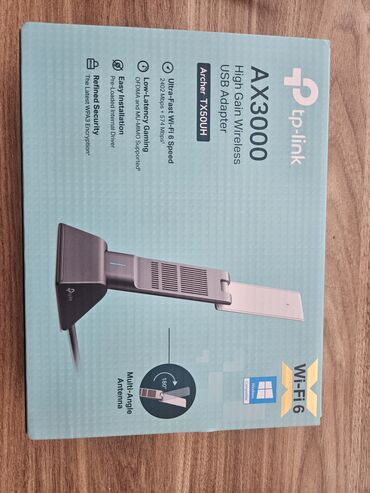 Modemlər və şəbəkə avadanlıqları: Tp- link Ax3000 wifi adapter wifi 6 dəstəkləyir 102 manata alınıb