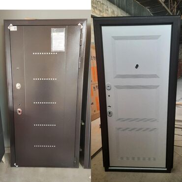 dəmir qapı işlənmiş: Müxtəlif dizaynlarda və rənglərdə metal giriş qapıları. Bu qapılar