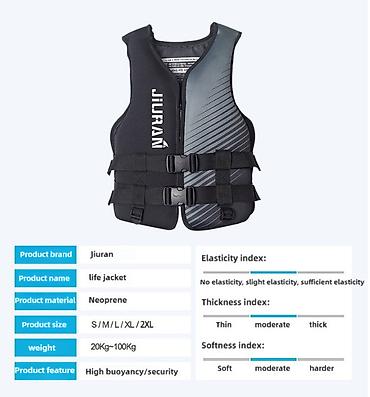 гидрокостюмы: Другие жилеты XL, 2XL, цвет - Черный — 6