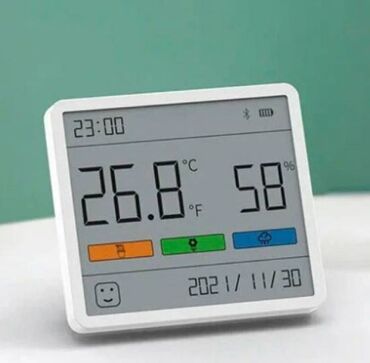 настенные часы: Термометр + часы “Xiaomi” AtuMan DUKa TH1 ЖК-экран | Тонкий корпус