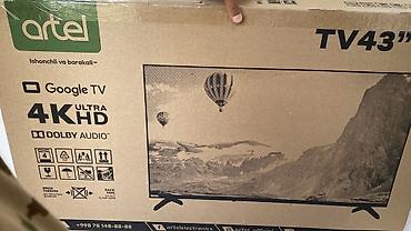123 ekran smart tv: İşlənmiş Televizor Artel LED ekran 43" 4K (3840x2160) — 3