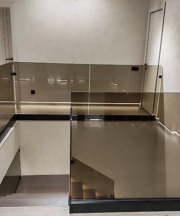 Готовые перила: Готовые перила, Материал: Стекло, Для крыльца, Новый — 8