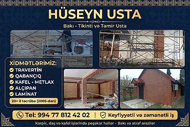bakida usta isleri: **Hüseyn usta – tikinti və təmir xidmətləri** Bakı və ətraf — 2