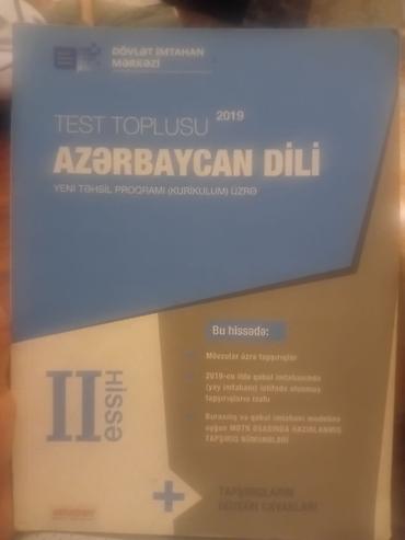 azerbaycan forması: Məhsul: “Azərbaycan dili – Test Toplusu II hissə (2019)” Nəşriyyat — 1