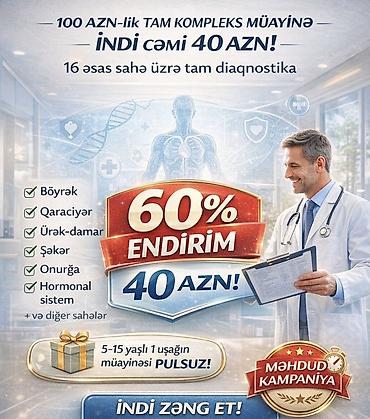 ipad 11 m4: Tibbi kompleks müayinə paketi – 16 əsas sahə üzrə tam diaqnostika - — 1