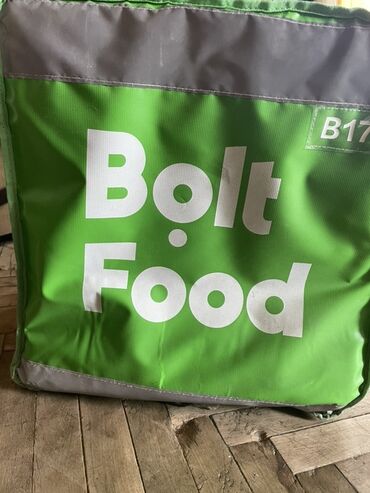 термолента для принтеров чеков 80х80х12мм арт 2082 чековая лента: Bolt Food termo çatdırılma çantası - Rəng: yaşıl, ön hissədə “Bolt