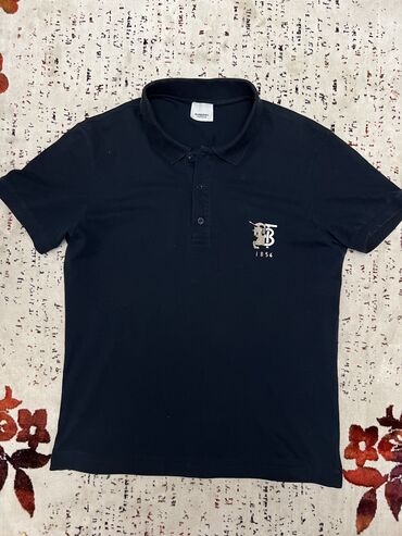 синяя рубашка в клетку женская: Батник Burberry 100% шерсть Цвет - темно-синий (navy blue)
