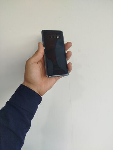 Samsung: Samsung Galaxy S10, 128 GB, rəng - Boz, Düyməli, Barmaq izi, İki sim kartlı