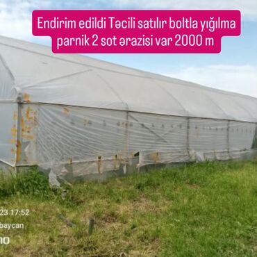 pive avadanliqlari: Ünvan Şəmkir endirim edildi Təcili satılır boltla yığılma parnik 2