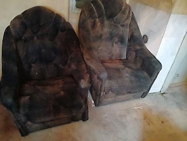 Kreslolar: Iki ədəd yumşaq kreslo dəsti - Model: hündür bel, dərin oturacaq — 1