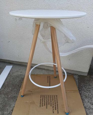 Stolovi: Potpuno novi barski stolovi Kvalitetna medijapan plocha, jaki drveni — 3