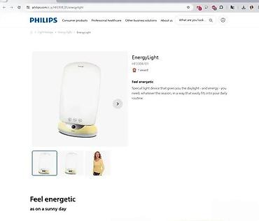 Medicinske lampe: Philips EnergyLight – uređaj za svetlosnu terapiju (modeli iz serije — 1