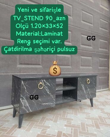 TV altlığı: TV stend rəng seçimi var