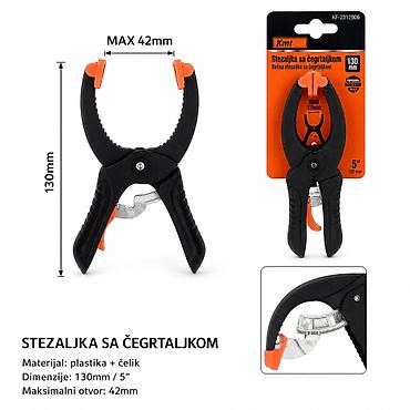 KMT Stega sa račnom 2312906 Praktična ručna stezaljka sa čegrtaljkom