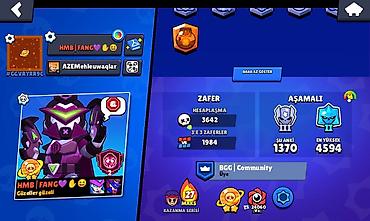 brawl stars account: Brawl Stars hesabı – yüksək səviyyəli və tam kolleksiya - Kupa sayı — 3