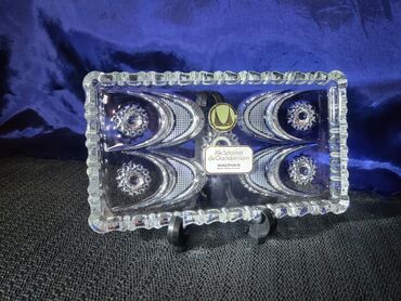 Ostalo posuđe: Krisltalni nov plato za posluzenja Walther Nemacka 80te. Nov — 1