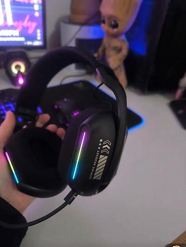 kompüter kasası: RGB işıqlı oyun qulaqlığı – mikrofonlu Xüsusiyyətlər: - Tam ölçülü — 3