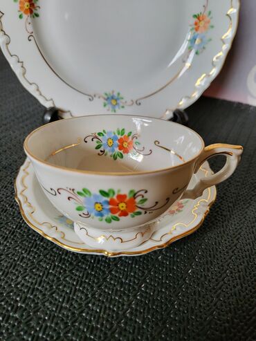 Kuhinjski setovi: Set Margareta L M Nemacka 1950g+. Set rucno oslikan,perfektno — 4