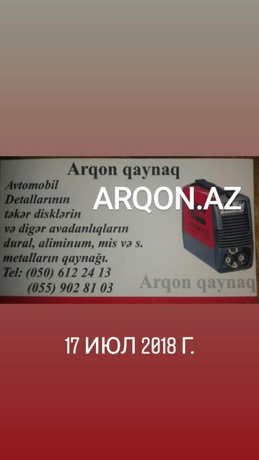 Avtoservis, nəqliyyatın təmiri: Arqon az aftomobil detallarlnln ve bashqa avadanllqlarln arqonla — 6