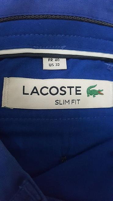 слаксы: Мужские брюки, XS, Lacoste, Новый, цвет - Синий — 4