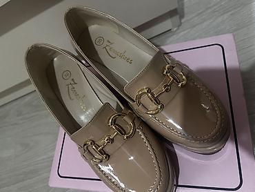 dəri şalvar: Ölçü: 38, rəng - Bej, Yeni — 2