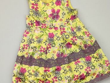 żółta sukienka dla dziewczynki: Sukienka, Marks & Spencer, 12-18 m, stan - Bardzo dobry