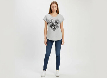 ubrania unisono: Amisu, T-shirt damski, rozmiar S
