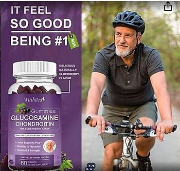 гидрохлорид: Глюкозамин-хондроитин, Для суставов и связок, Для укрепления иммунитета, США, Жевательные мармеладки, Новый — 2