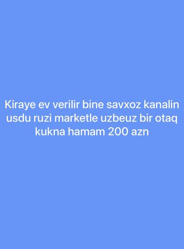 binə kiraye: Bine savxoz