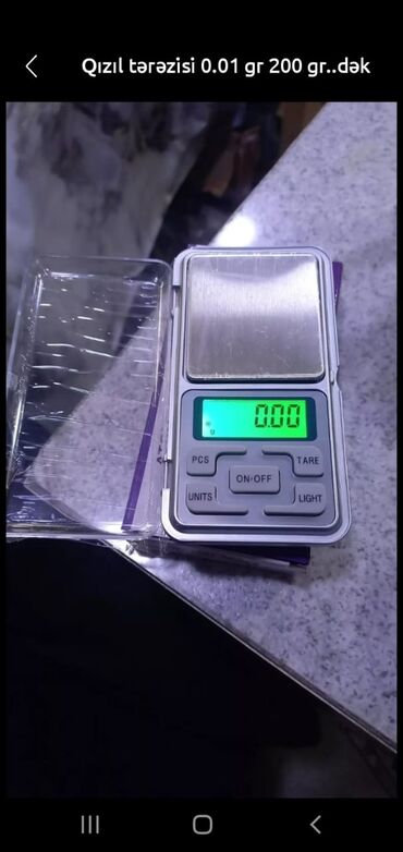 Özü yapışan divar kağızları: Qızıl tərəzisi 0.01 gr 200 gr. dək (Gence)