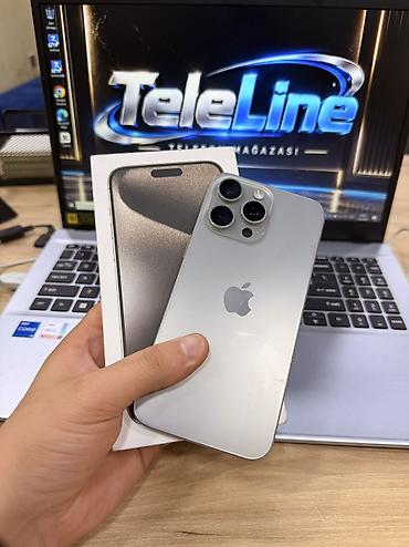 kredit iphone: IPhone 15 Pro Max, 256 GB, Natural Titanium, Zəmanət, Kredit, Simsiz şarj — 1