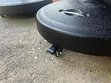 Suncobrani, tende i paviljoni: Postolje za baštenski suncobran sa točkićima – crno - Tip: baza za — 8