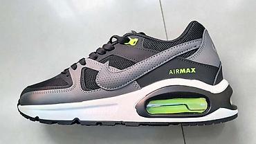air max evo: Nike Air Max patike – siva/crna kombinacija sa neon detaljima - Model — 1