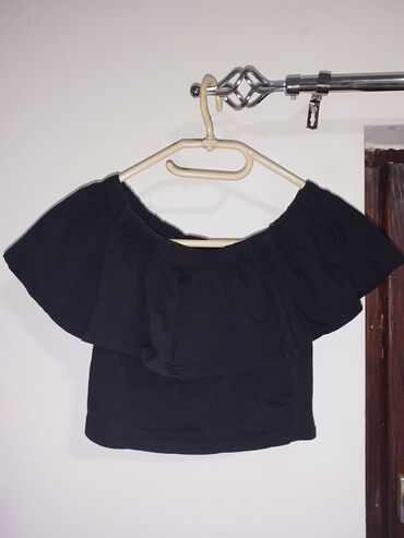 ženske pamučne majice dugih rukava: S (EU 36), bоја - Crna