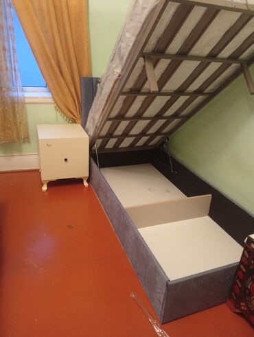 Təknəfərlik uşaq çarpayıları: Oğlan və qız üçün, Çarpayı, Bazalı, Matras ilə, Siyirməsiz — 7